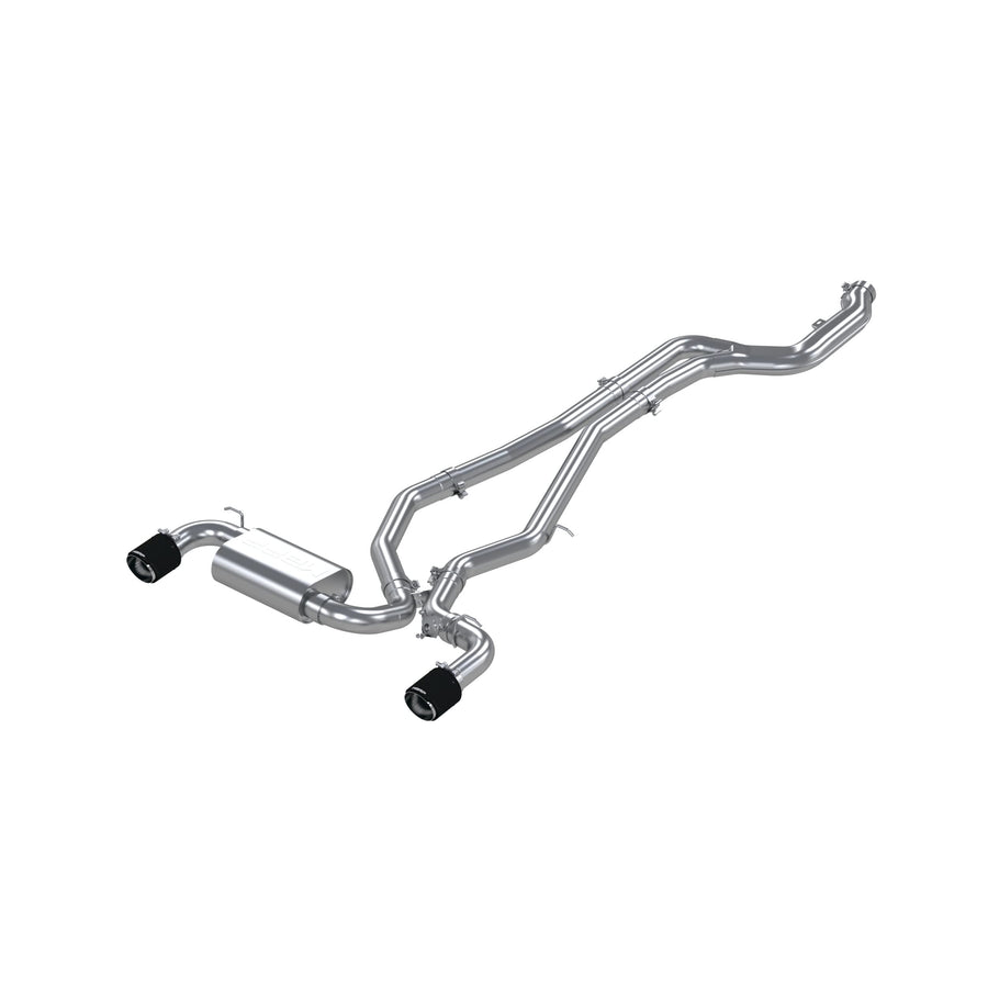 Toyota Supra 2020+ MBRP 3.0L 3in Catback Dual Rear Carbon Fiber Tips - T304
