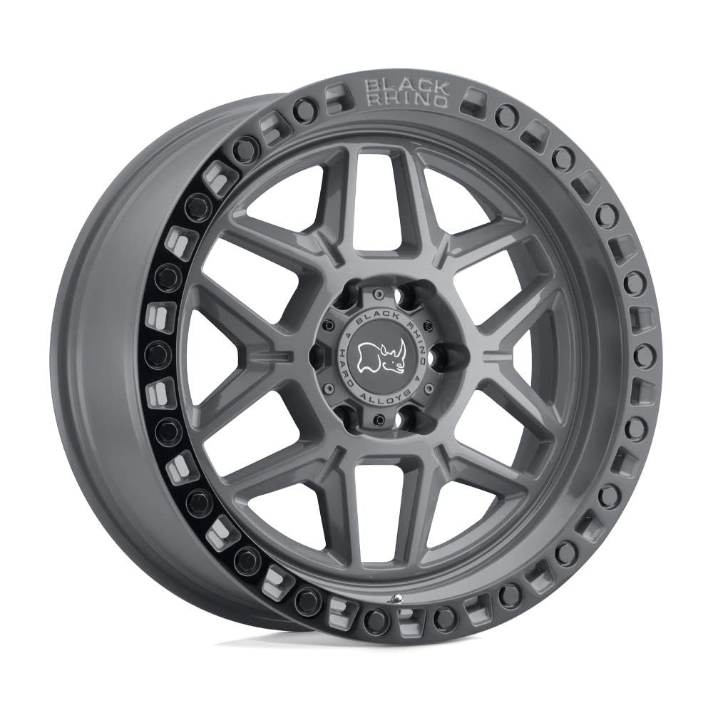 Black Rhino KELSO Hard Alloys 17X9 5X5.0 5 0mm BATTLESHIP GRAY W/BLACK RING - 1790KLS005127G71