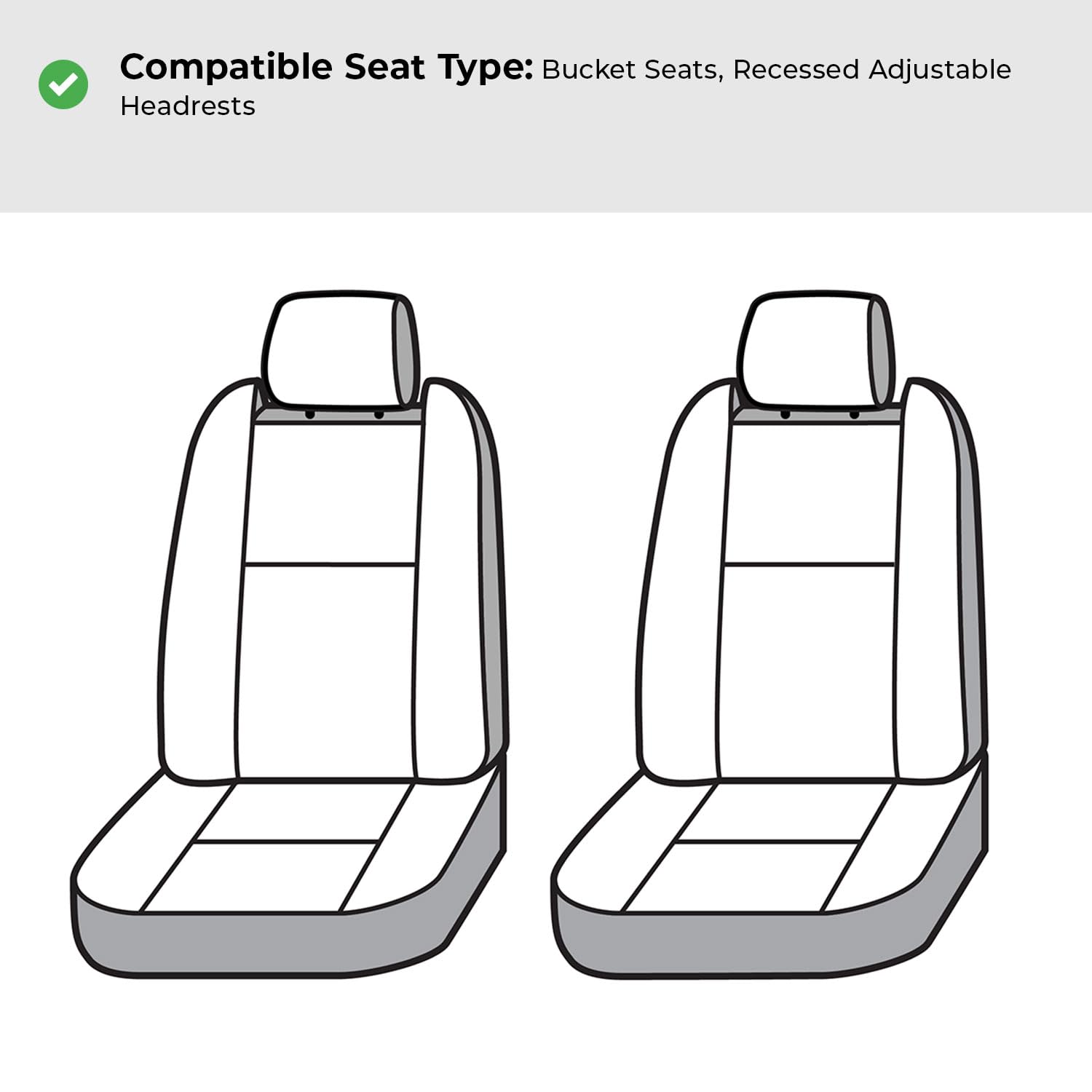 Covercraft Super Dux Carhartt SeatSaver Custom Seat Covers | Fits 2022-2025 Ford Bronco Raptor with Molle Panel | 1st Row Bucket Seats, Super Dux Black