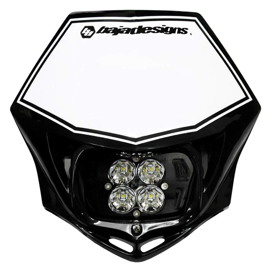 Baja Designs Squadron Sport Motorcycle Headlight Kit with Black Shell (D/C)
