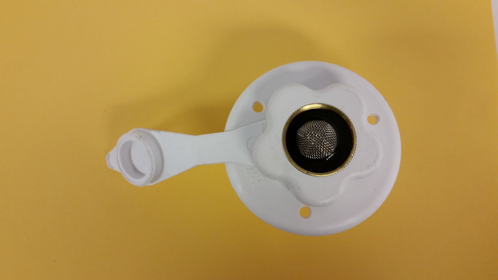City Water Flange JR Products 160-85-A-26-A Polar White with 1/2" MPT