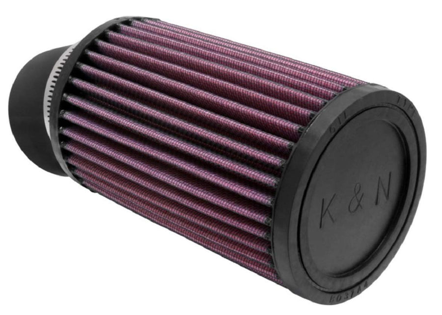 High-Flow K&N Original Lifetime Universal Clamp-On Air Filter: High Performance, Premium, Washable: Flange Diameter: 2.4375 In, Filter Height: 6 In, Flange Length: 2 In, Shape: Round, RU-1770
