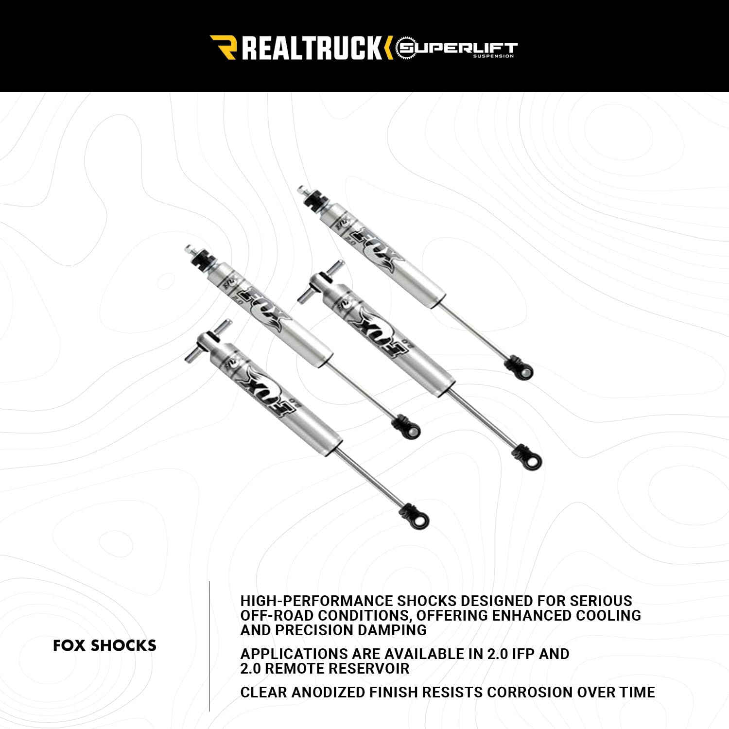 SUPERLIFT SUSPENSION RealTruck 4" Lift Kit for Jeep Wrangler JK | Complete Lift Kit with Fox 2.0 Reservoir Shocks | K905FX | Fits 2007-2018 Jeep Wrangler JK 2 Door