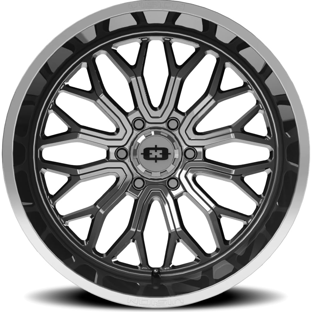 22x10 Vision 402 Riot Chrome Wheel Rim 22" Inch 6x135-19mm