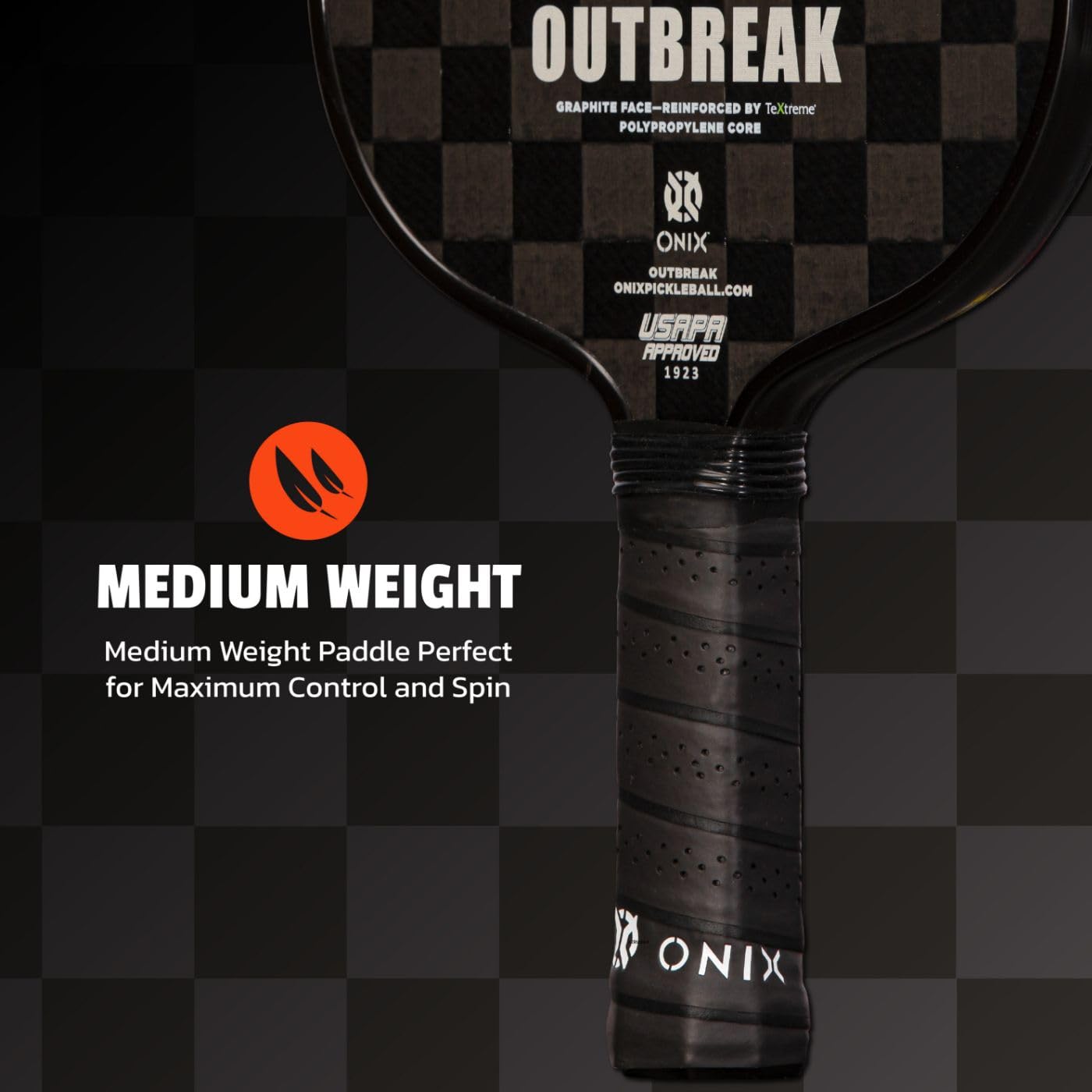 ONIX Pickleball Paddle Outbreak Reinforced by TeXtreme® Technology for Improved Performance and Stronger Play