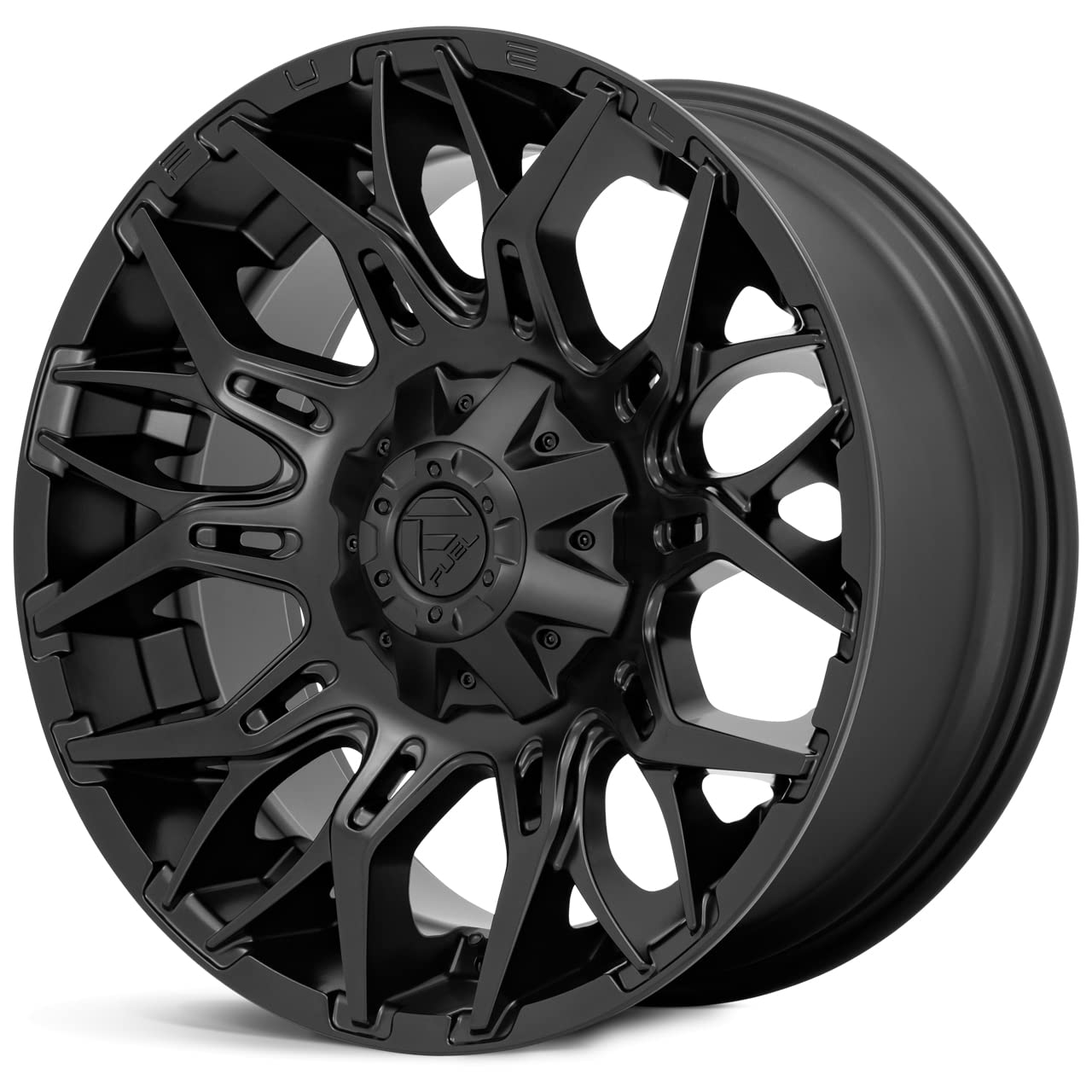 D772 Fuel Twitch 20x10 8x180-18mm Blackout Wheel Rim 20" Inch D77220001847