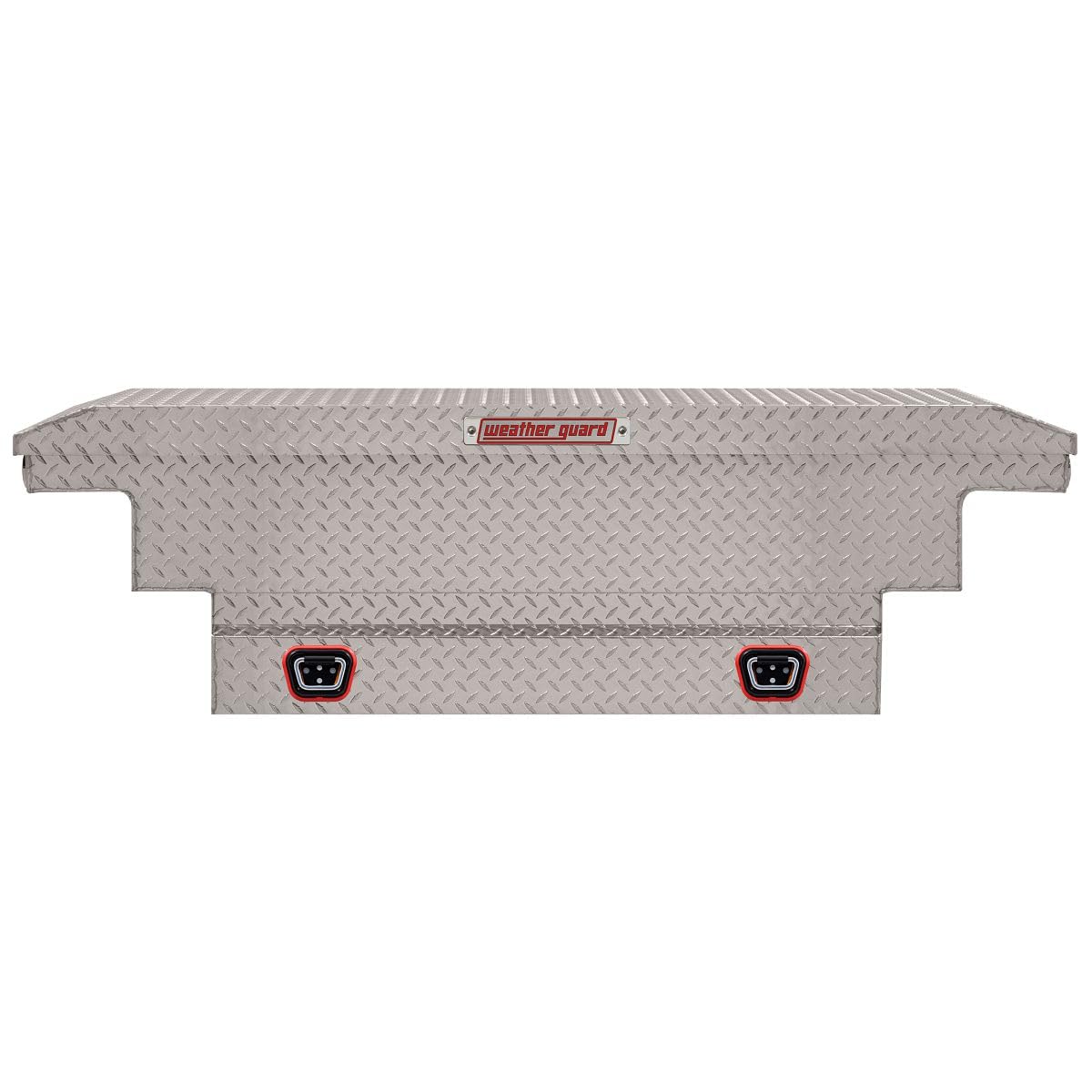 Weather Guard Saddle Box Model 131-0-04, Aluminum, Mid-Size Low Profile, Clear, 8.0 cu ft