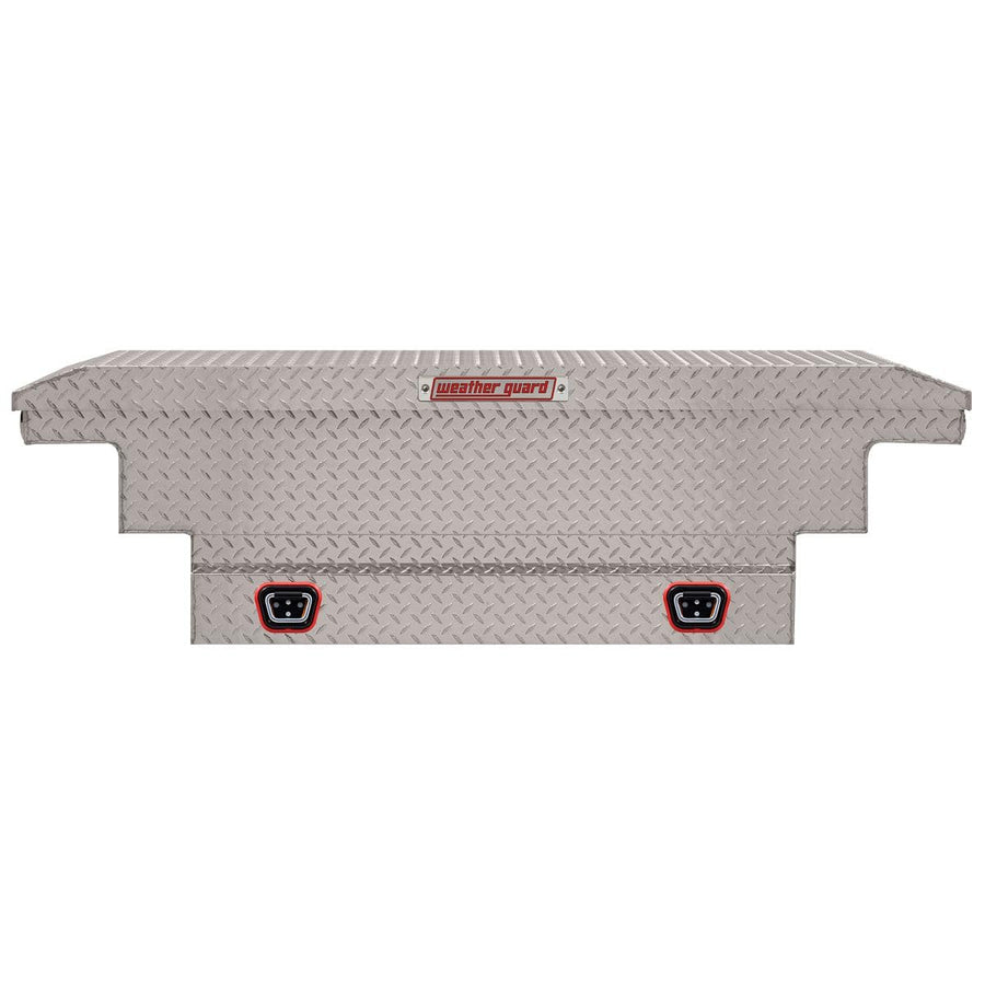 Weather Guard Saddle Box Model 131-0-04, Aluminum, Mid-Size Low Profile, Clear, 8.0 cu ft