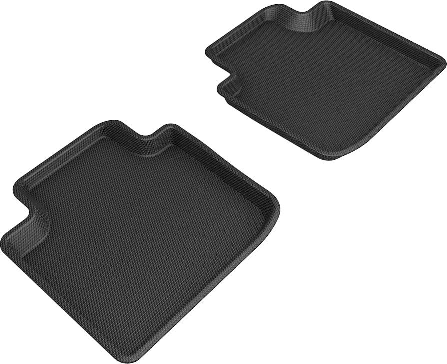 3D MAXpider Kagu Custom Fit Floor Mat (Black) Compatible for Lexus GS 2005-2011-Second Row