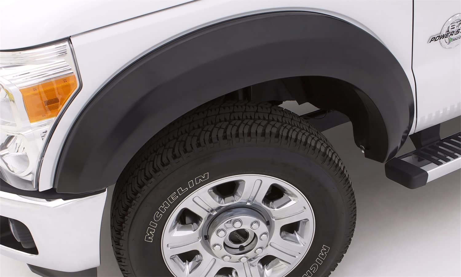 Lund Elite Series EX314S Black Extra Wide Style Standard Front and Rear Fender Flare - 4 Piece