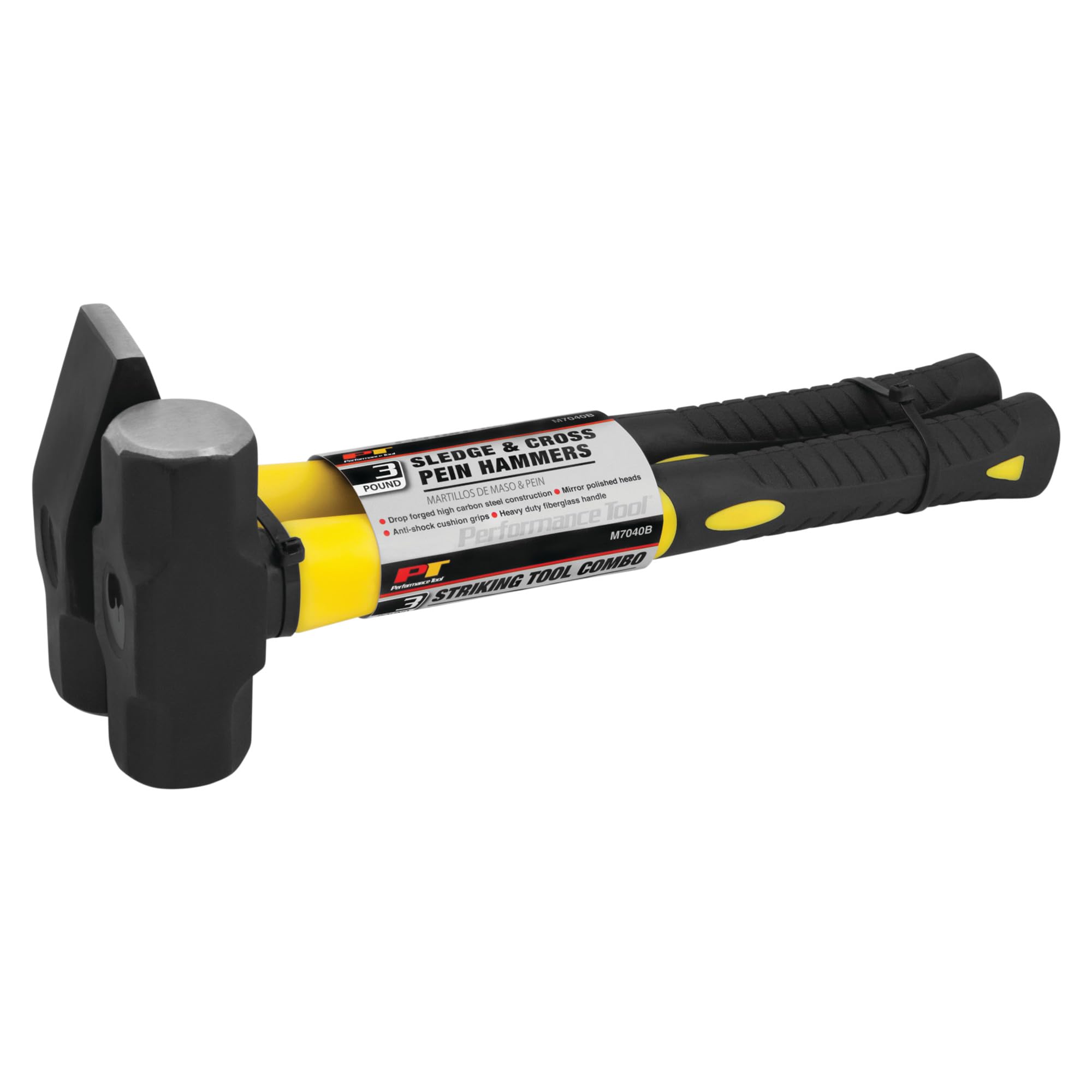 3-Pound Cross Pein and Performance Tool M7040B 3-Pound Sledge Combination