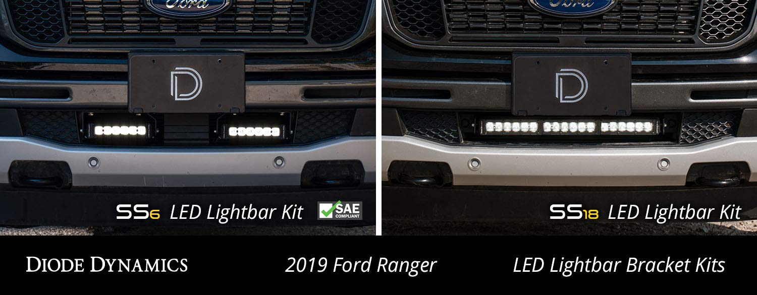 Diode Dynamics SS18 DD6598: LED Lightbar Kit for 2019-2021 Ford Ranger, Amber Combo