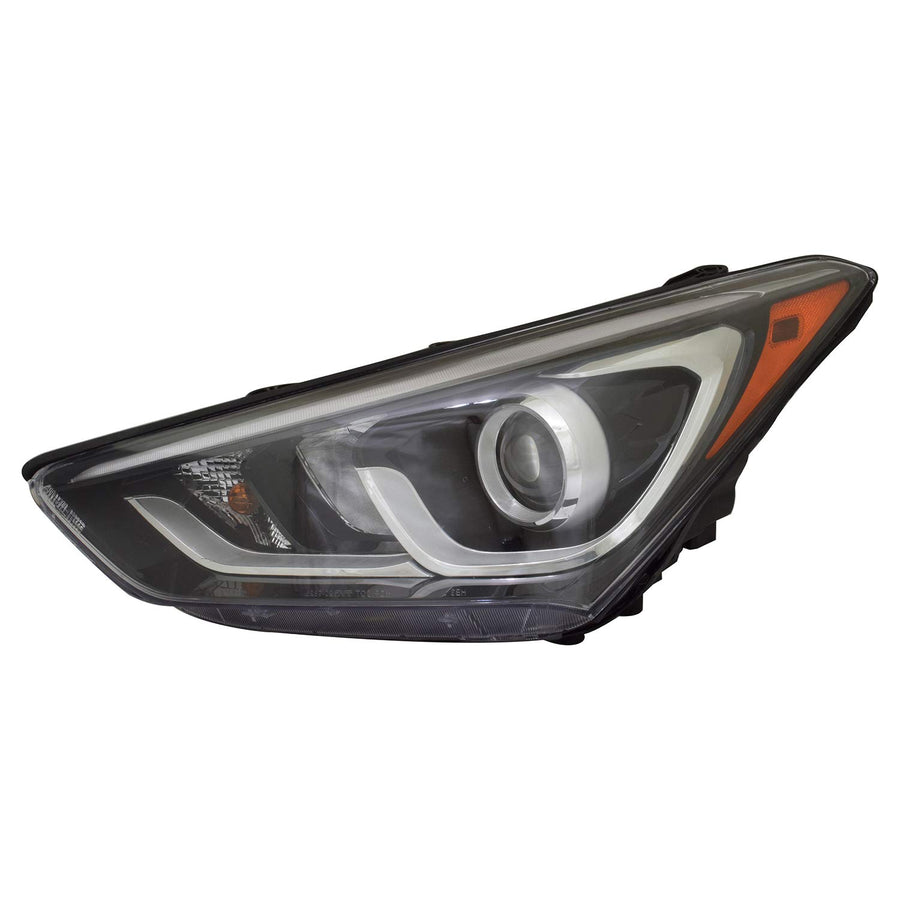 Left TYC Headlight Assembly Compatible with 2017-2018 Hyundai Santa Fe