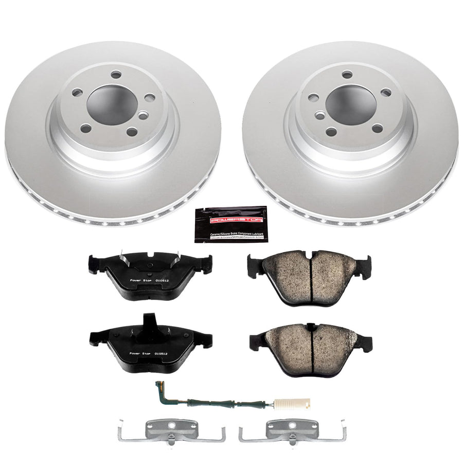 Power Stop Z23 CRK2054 Front Evolution Geomet Coated Brake Kit For BMW 745Li, BMW 745i, BMW 750Li, BMW 750i, BMW 760Li, BMW 760i [Model Specific]