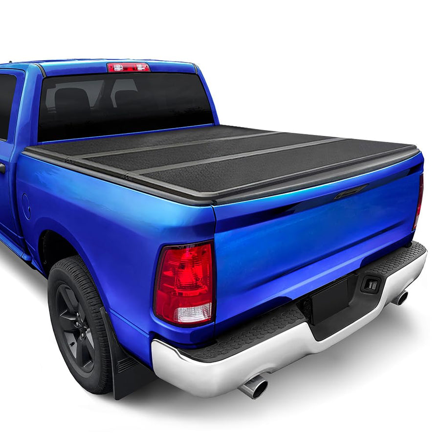 Tonneau Cover Tyger Auto T5 Alloy Hard Top Truck Bed Compatible with 2002-2018 Dodge Ram 1500; 2003-2022 2500 3500 | 19-22 Classic Only | 6'4" Bed (76") without RamBox | TG-BC5D3011 Folding Tri-Fold