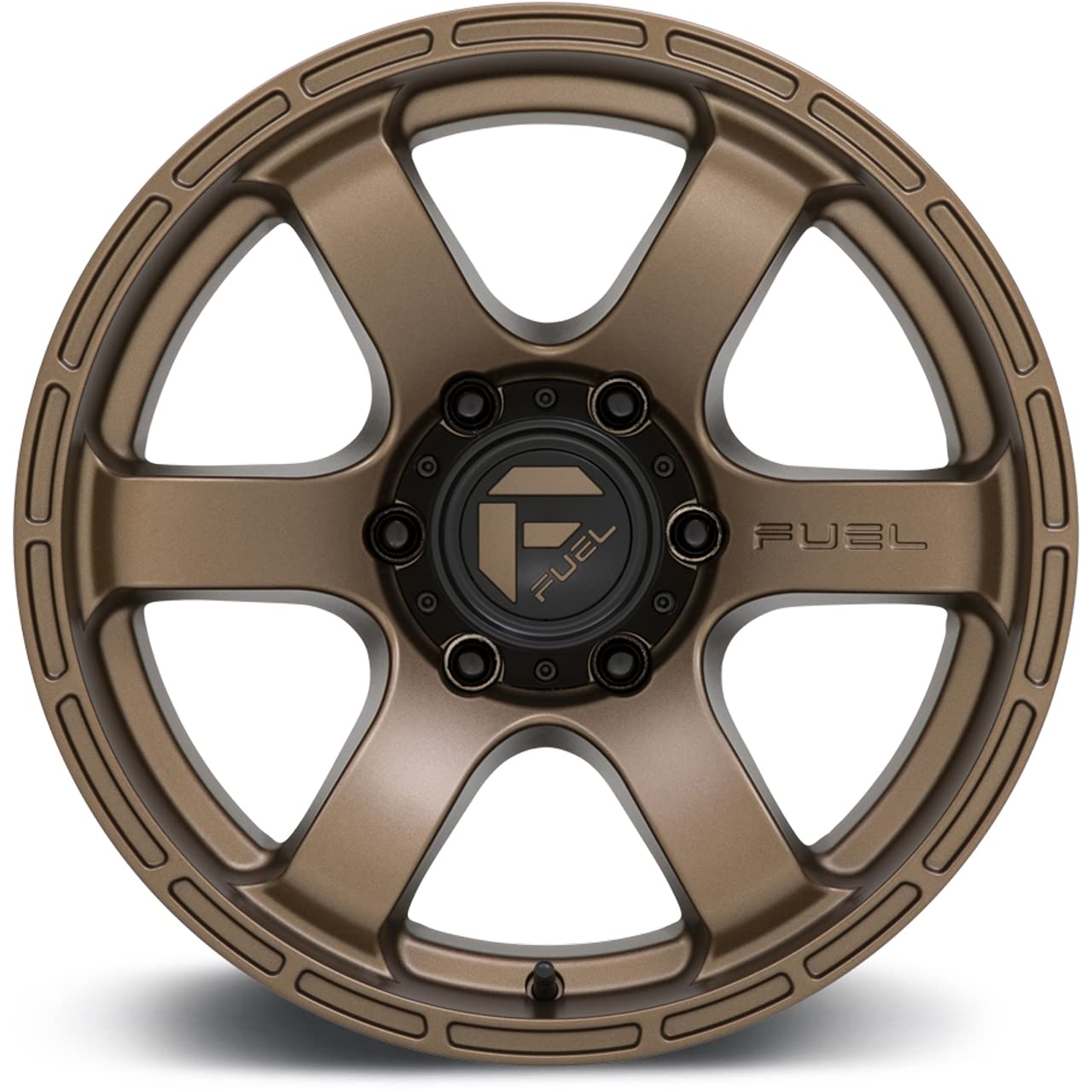 D768 RUSH FUEL OFF-ROAD 18X9, 6X4.5, 5.79, 20mm MATTE BRONZE - D76818908757