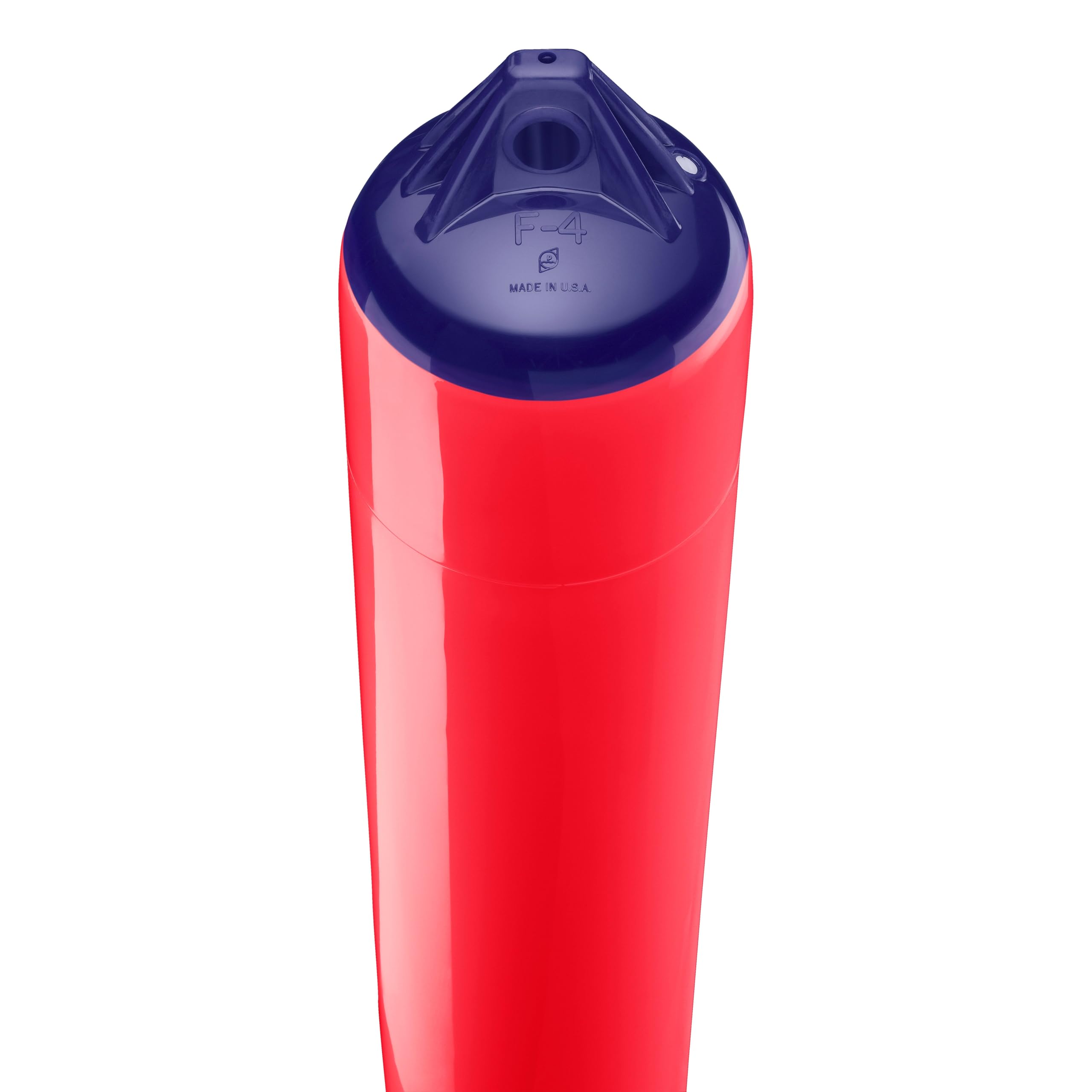 F-4 Standard Polyform Boat Fender Blue Ropehold - Red