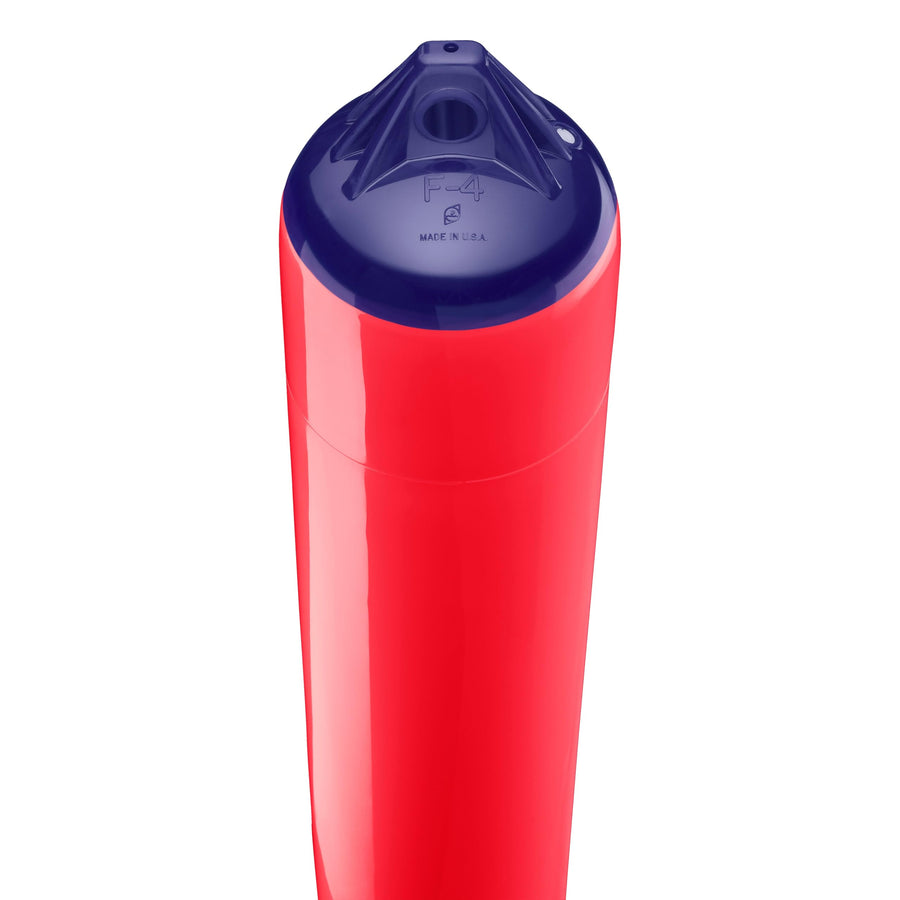 F-4 Standard Polyform Boat Fender Blue Ropehold - Red