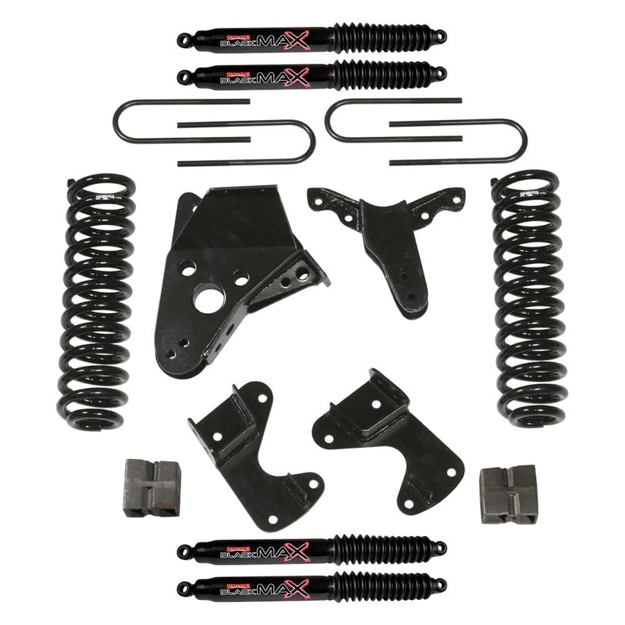 Skyjacker Suspension Lift Kit 136BHK-B w/Shock Black MAX Shocks 6 in. Lift Incl. Front Springs Sway Bar End Link Kit Rear Block Rear U Bolt Kit