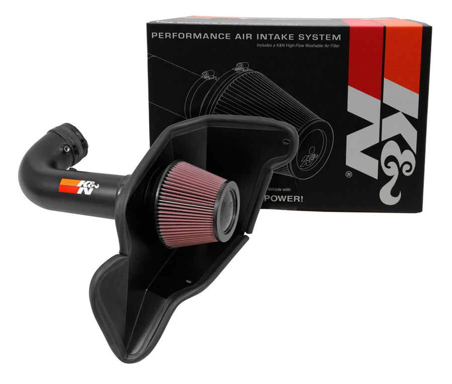 Cold Air Intake System K&N: High-Flow Air-Filter, Increase Performance & Horsepower: Compatible with 2016-2019 FORD Mustang Shelby, 69-3538TTK