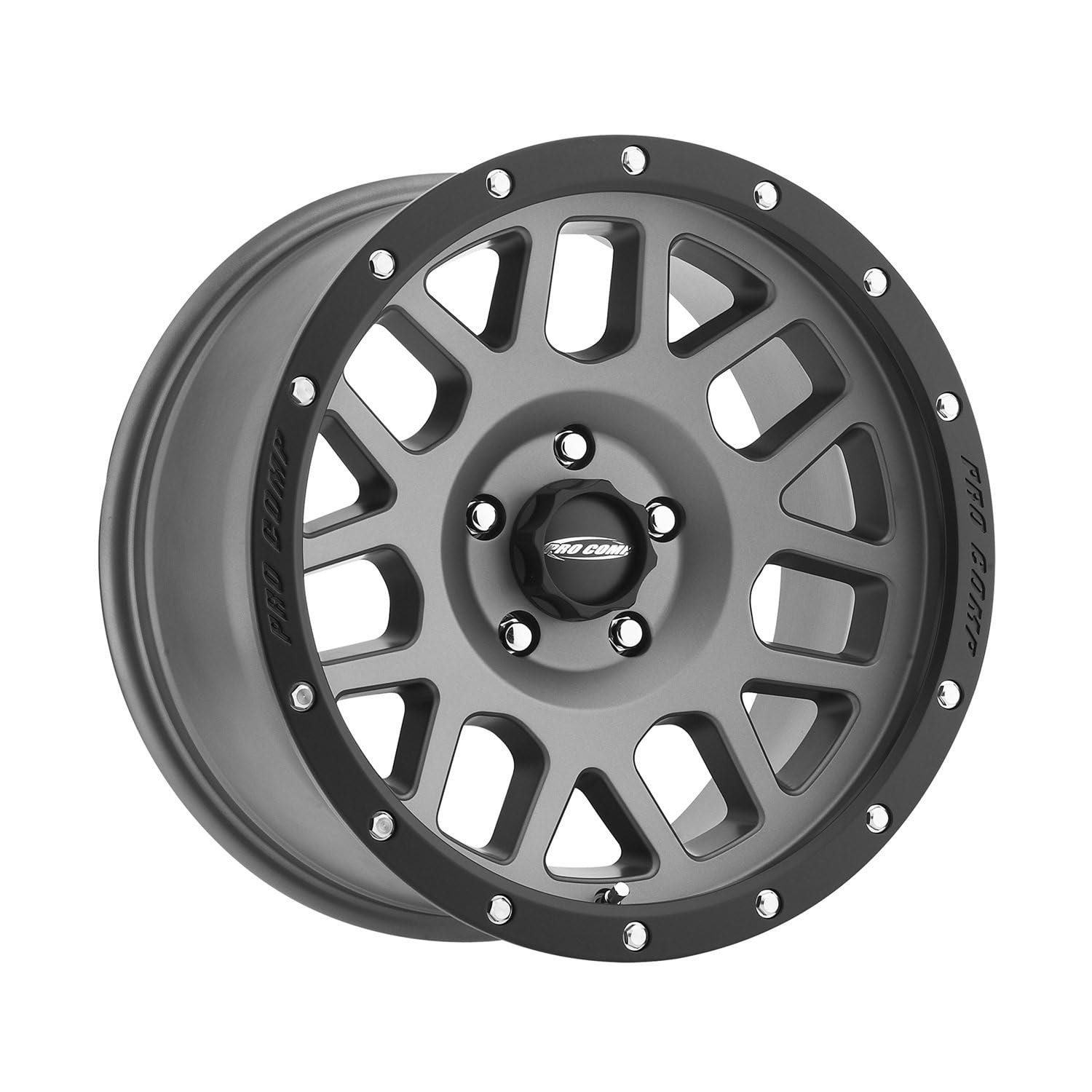 Dark Gray Pro Comp Alloys Series 40 Vertigo Wheel with Black Lip (18x9"/5x5")