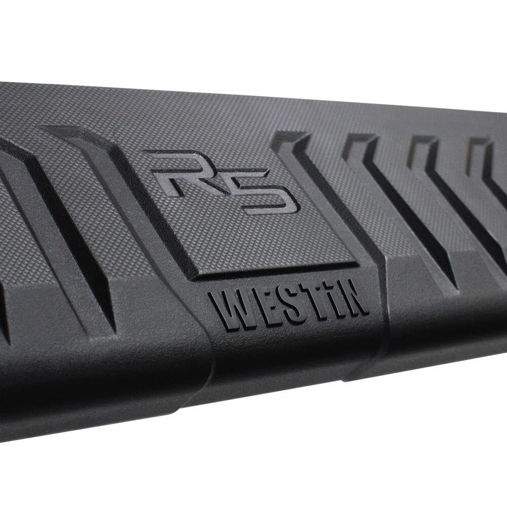 28-534315 Westin R5 Wheel to Wheel Modular Nerf Bars fits 2009-2018 Ram 1500 Quad Cab 6'5" Bed Crew Cab 5'5" Bed 2019-2024 Ram 1500 Classic Quad Cab 6'5" Bed Crew Cab 5'5" Bed Black Pair