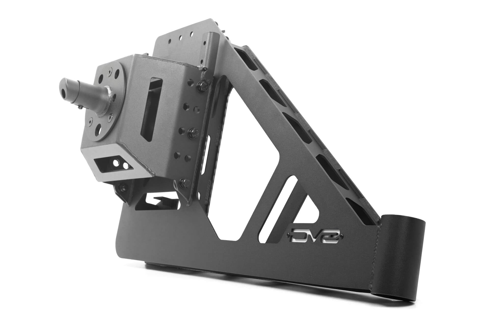 MTO Series Rear Bumper Spare Tire Swing Gate DV8 Offroad for the 2018-2025 Jeep Wrangler JL | Single Action Swing Gate | Compatible with our MTO Series Steel Wrangler Rear Bumper