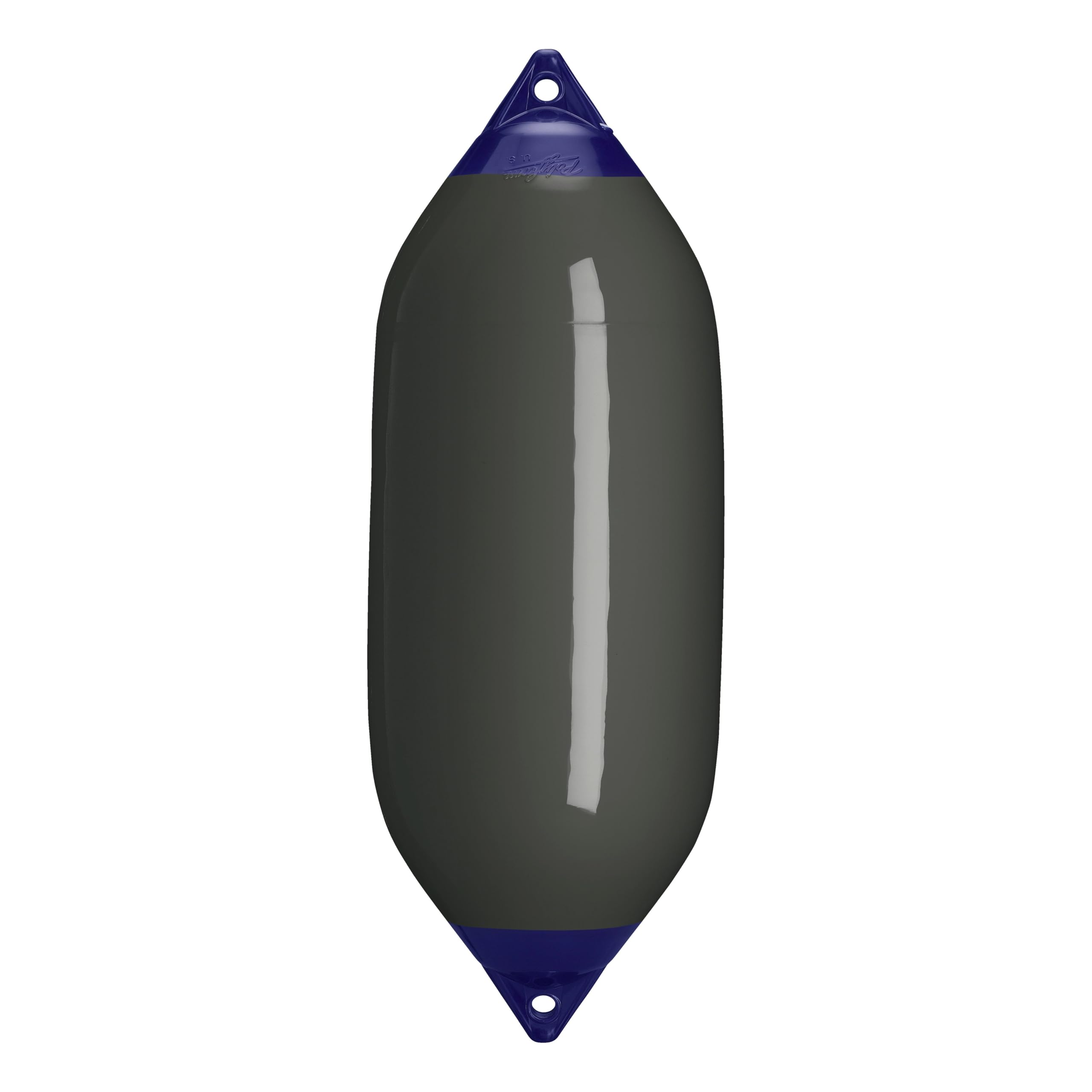 F-7 Standard Polyform Boat Fender Blue Ropehold - Graphite