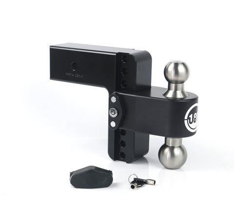 Drop Hitch Receiver Weigh Safe LTB6-3-CER-BLA: 3 Inches Adjustable