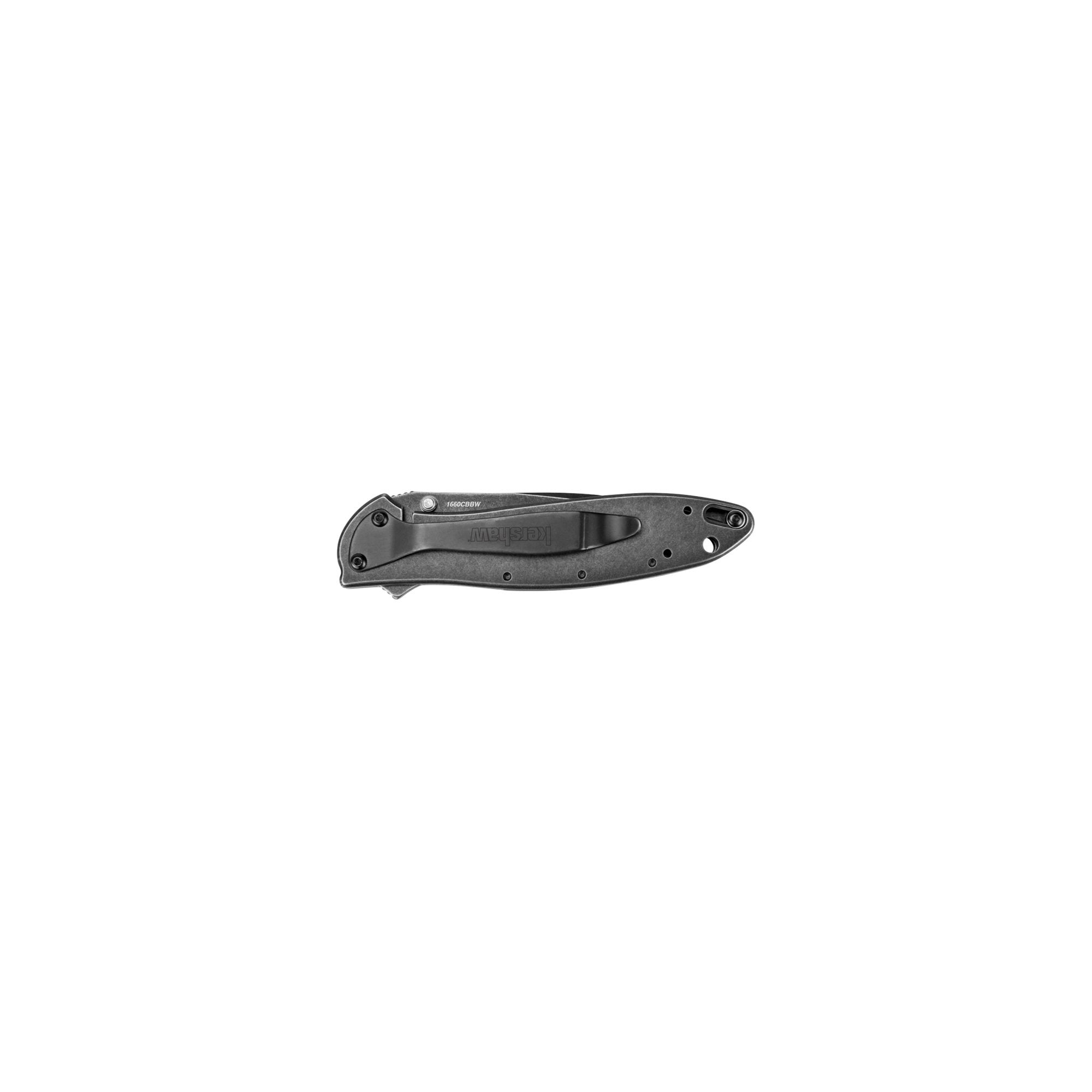 Kershaw Pocket Knife Leek, 3 Inch Composite Blackwash Blade 1660CBBW