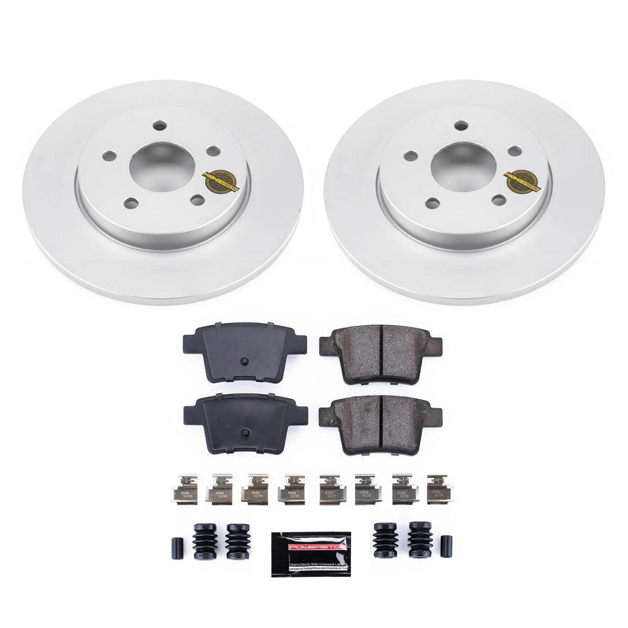 Power Stop Z23 Evolution CRK1379 Rear Sport Geomet Coated Brake Kit For Jaguar X-Type 2005-2008 [Model Specific]