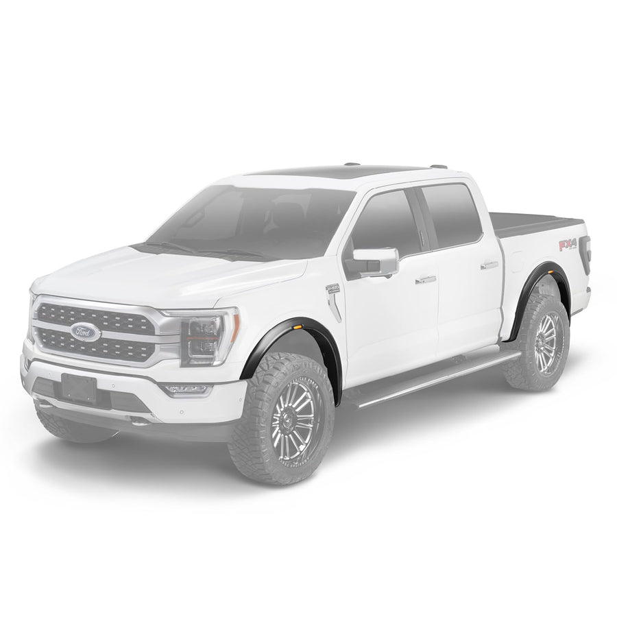 Husky Liners RVL Style Fender Flares | Fits 2023-2026 Ford Ranger | Front & Rear, 4-pc Black | 2802979