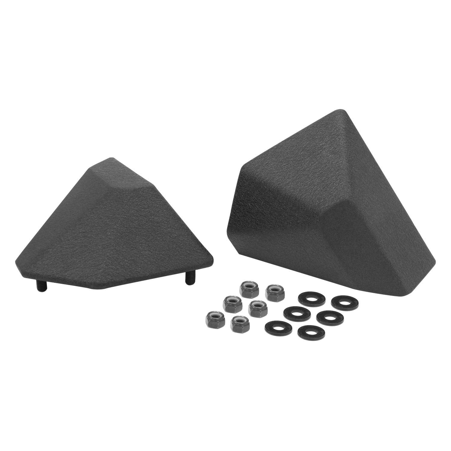 Stubby End Kit Rugged Ridge XHD Bumper | Textured Black, Steel | 11540.23 | Fits XHD Bumpers from Rugged Ridge