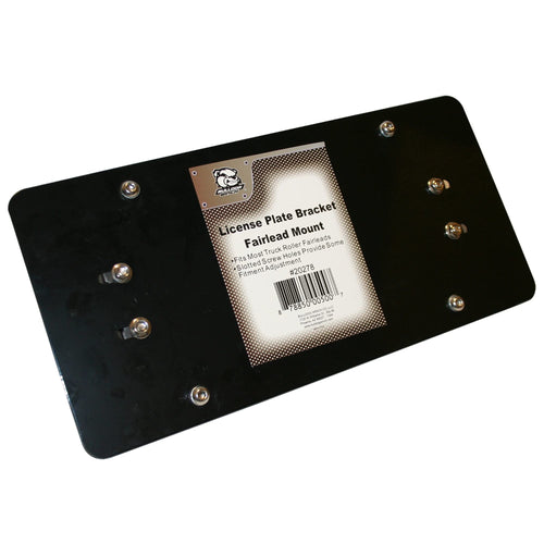 License Plate Bracket Bulldog Winch 20278- Fairlead Mount Black Truck and Jeep