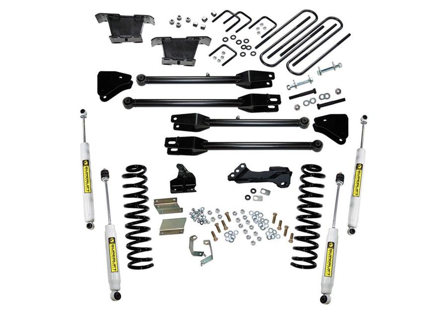 SUPERLIFT SUSPENSION RealTruck 4" Lift Kit for Ford F-250/F-350 | Complete Lift Kit with Front & Rear Shadow Series Shocks and 4-Link Arms | K236 | Fits 2011-2016 Ford F-250 / F-350 4WD