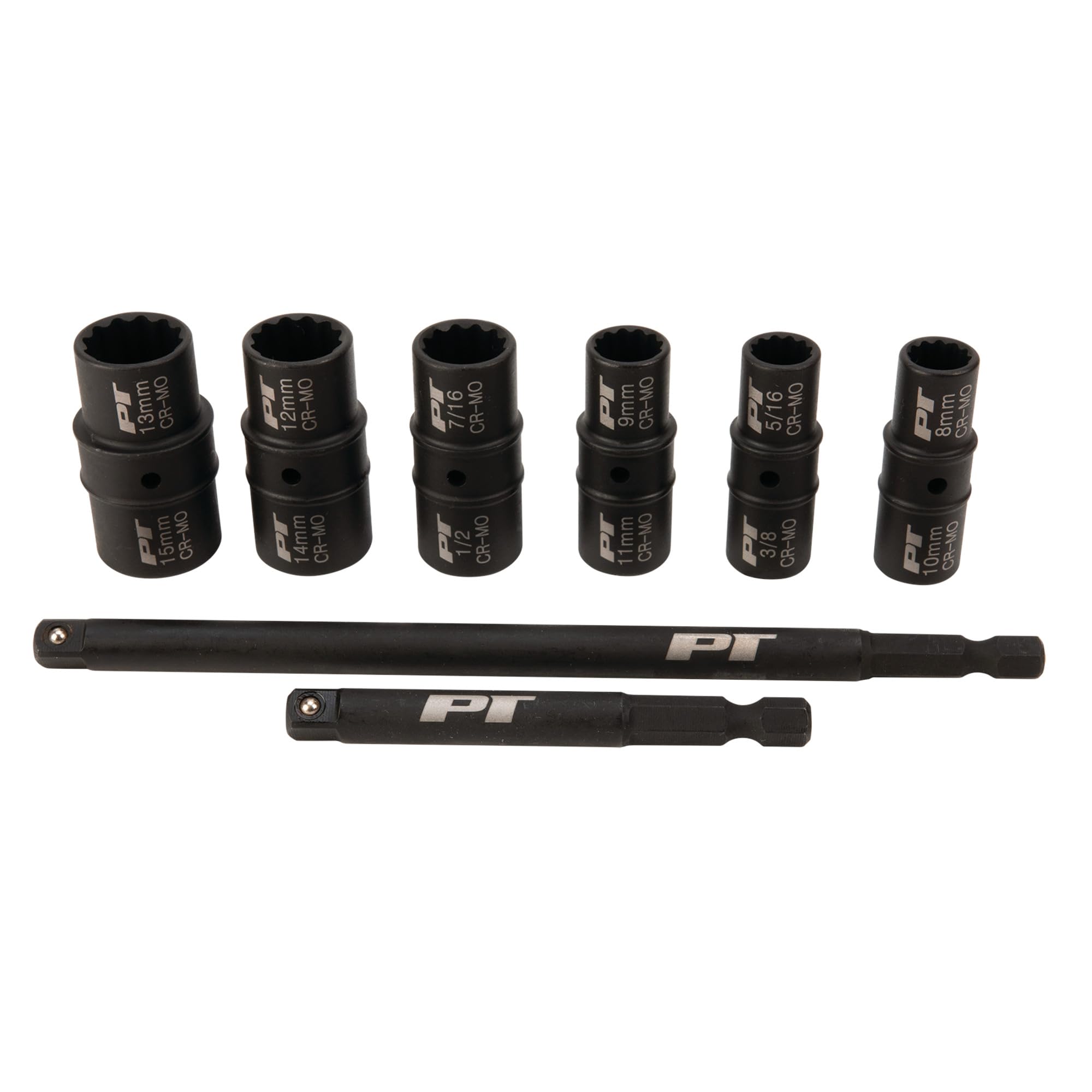 M799 Performance Tool 8Pc 1/4-Inch Drive Flip Socket Set - Includes: 5/16, 3/8, 7/16, 1/2 8mm, 10mm, 9mm, 11mm, 12mm, 14mm, 13mm and 15mm