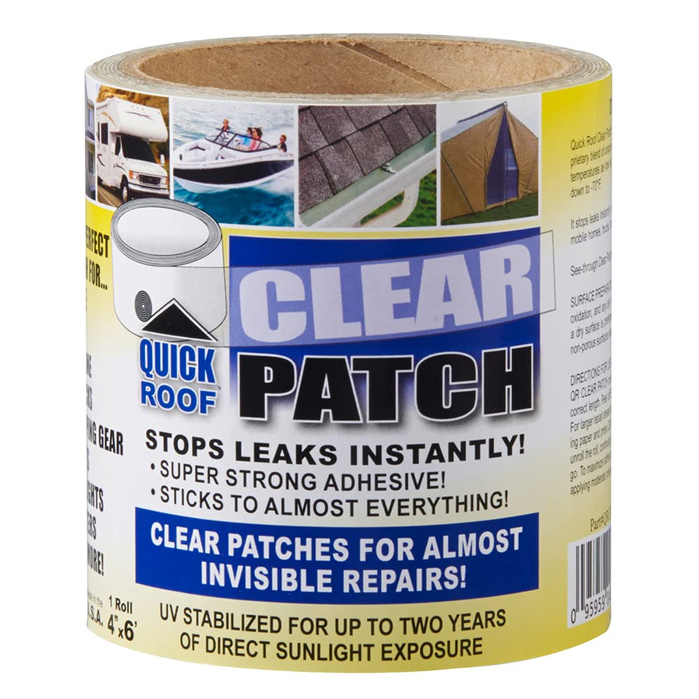 Cofair QRCP40 Quick Roof Clear Patch 4" x 20'