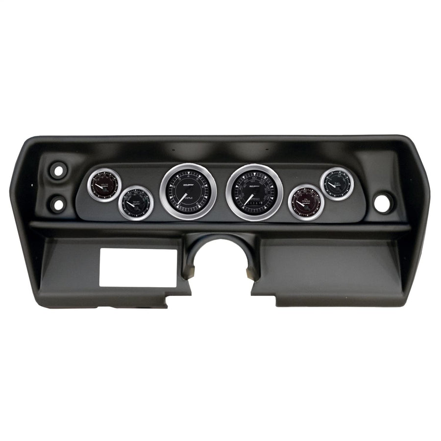 AutoMeter Dash Kit Direct Fit, (3 3/8" X2, 2 1/16" X4), Chevy Nova 68, Chrono (2905-04)