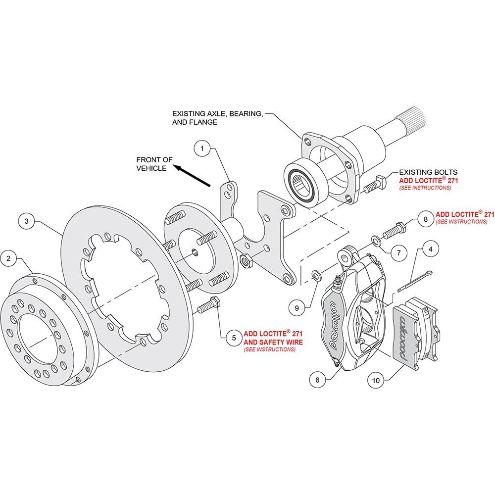 Drilled Rotor FDL Rear Drag Kit