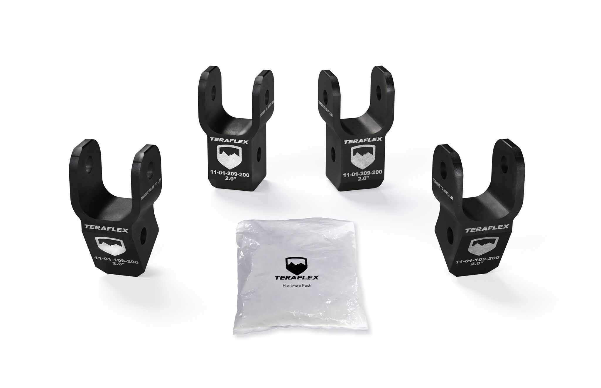 2" TeraFlex JL/JLU Wrangler Shock Extension, 1 Pack