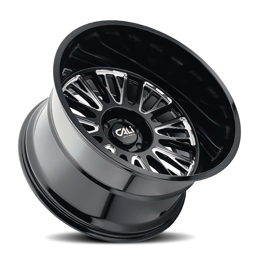 Vertex Cali Off-Road Black Wheel Milled (22 x 22. inches /6 x 135 mm, 44 mm Offset)