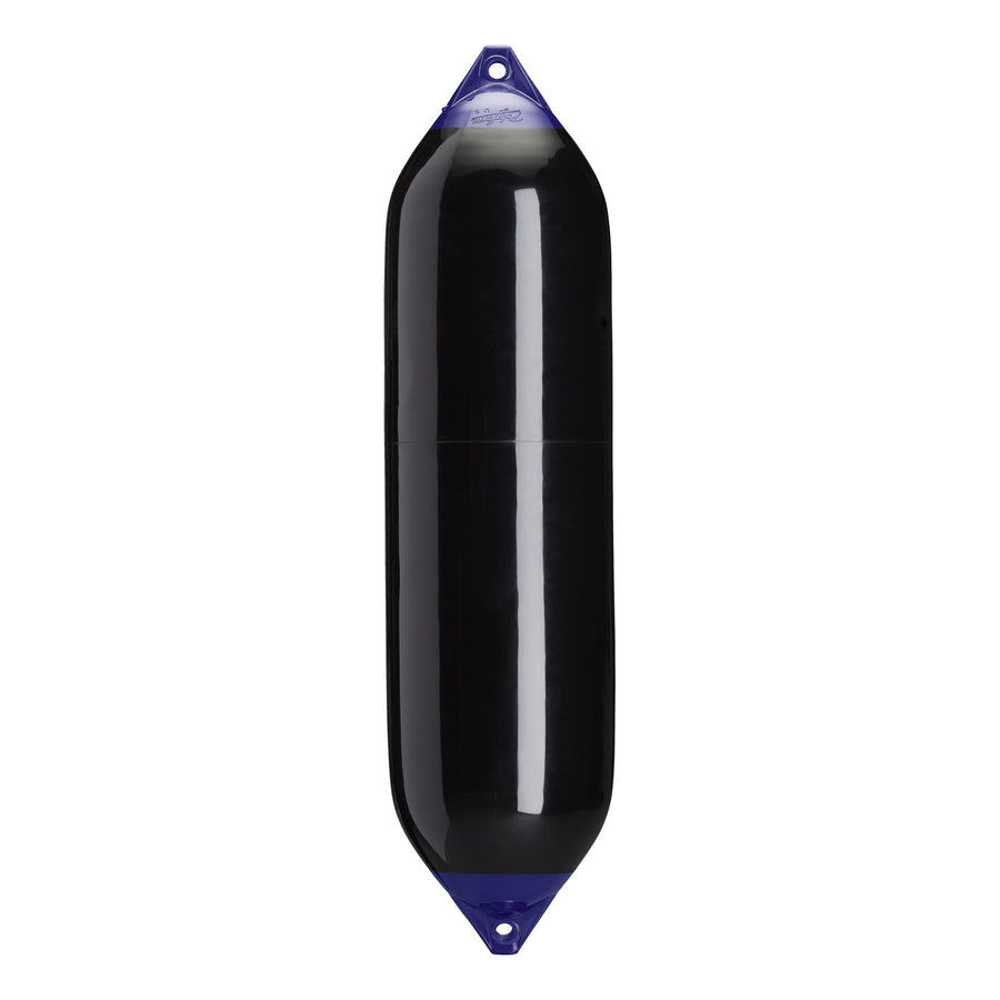F-8 Standard Polyform Boat Fender Blue Ropehold - Black