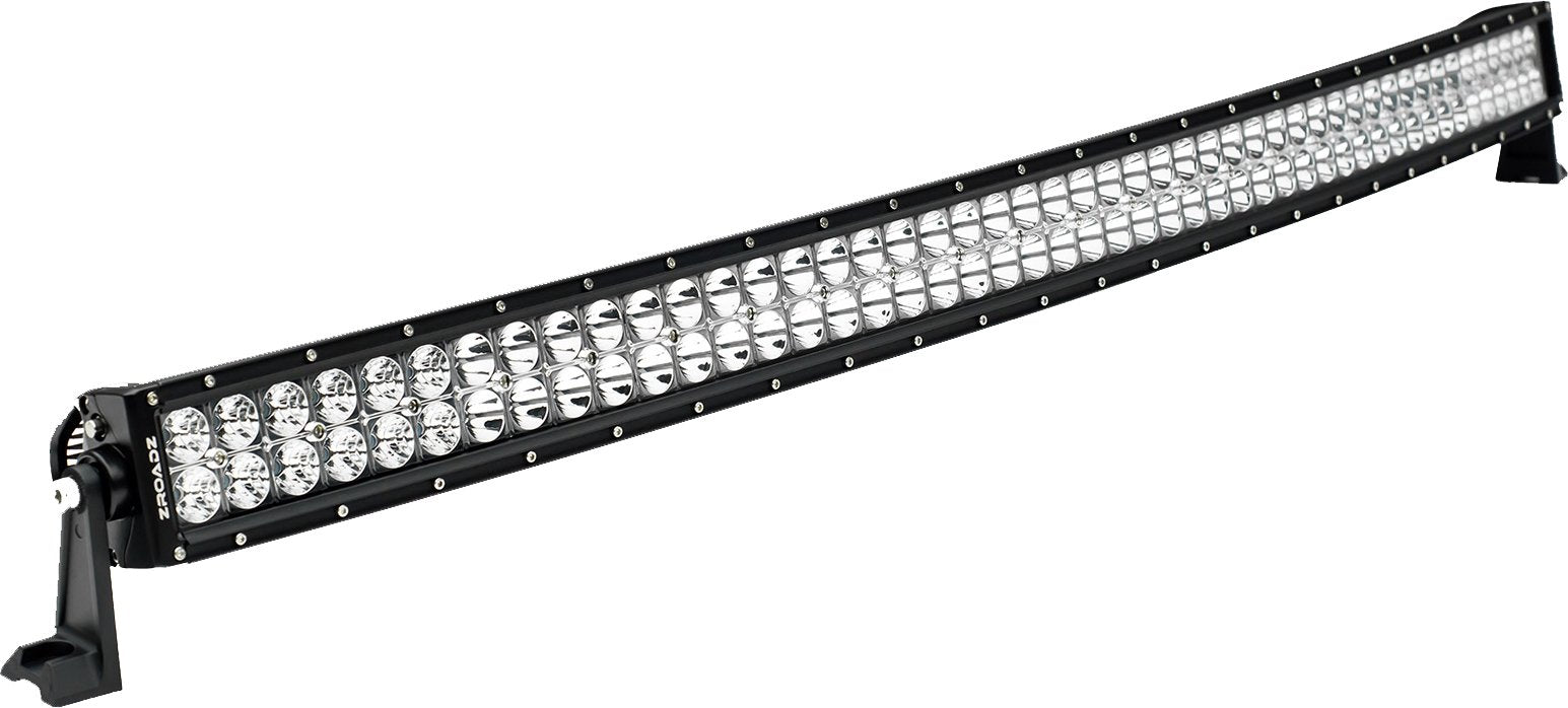 ZROADZ LED Bar Kit Front Roof Mounted - Compatible w/ 2014-2018 Chevrolet Silverado 1500 Complete Kit with Mounting Brackets, 50 Inch Curved Zroadz Led light bar & Wiring Harness- PN #Z332081-KIT-C