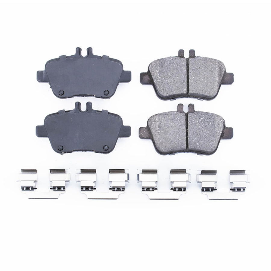 Power Stop Brake Kit Front For Infiniti QX30 2017-19 |Mercedes-Benz B Electric Drive 2014-15 |B250 2013-15 |B250e 2016-17 |CLA250 2014-19 - Ceramic Brake Pads With Installation Hardware, 17-1646