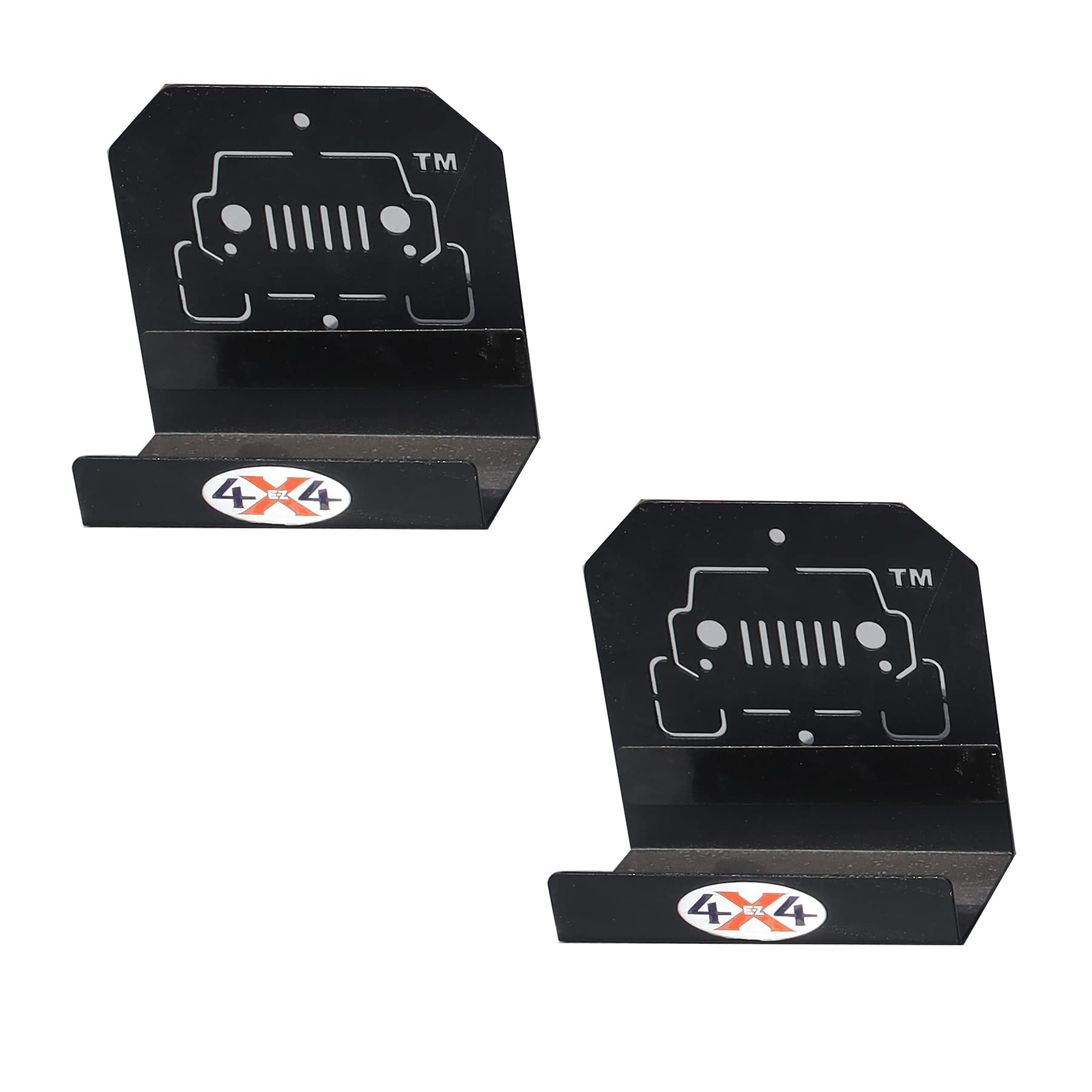 Garage Wall EZ4x4 Wrangler Door Storage Hangers, Heavy Duty Metal Storage Holder Bracket Compatible with TJ JK JKU JL JLU JT - Product Designed in USA