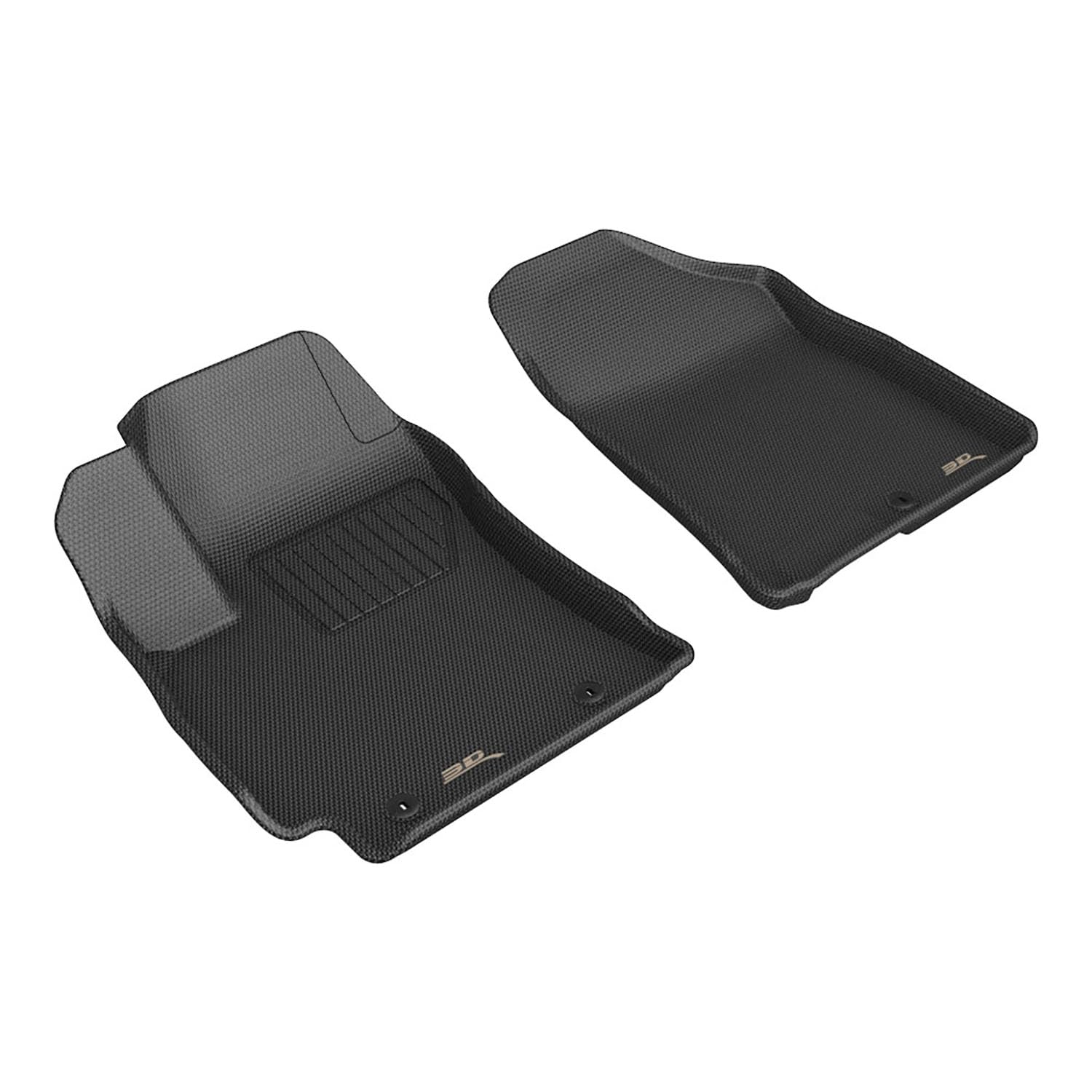 Kagu Floor Mat 3D MAXpider Custom Fit (Black) Compatible with Hyundai Kona 2024-2026 - Front Row