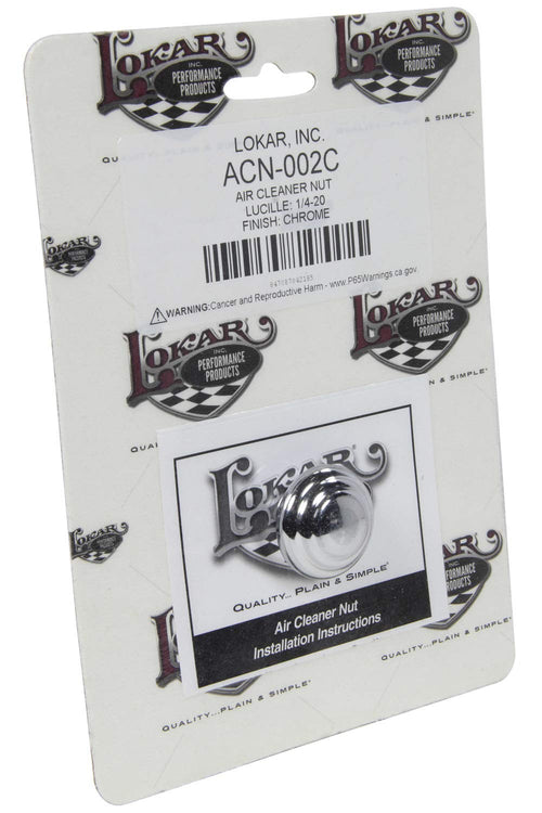 ACN-002C Lokar Performance Products Air Cleaner Nut - Lucille - 1/4-20 - Chrome