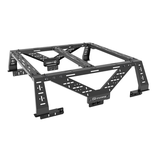 Tyger Auto Overland Plate Style Bed Rack for Mid-Size Pickup Trucks | Compatible with Tacoma, Ranger, Gladiator, Colorado, Canyon (See Image for Size Chart) | TG-BK2U55347
