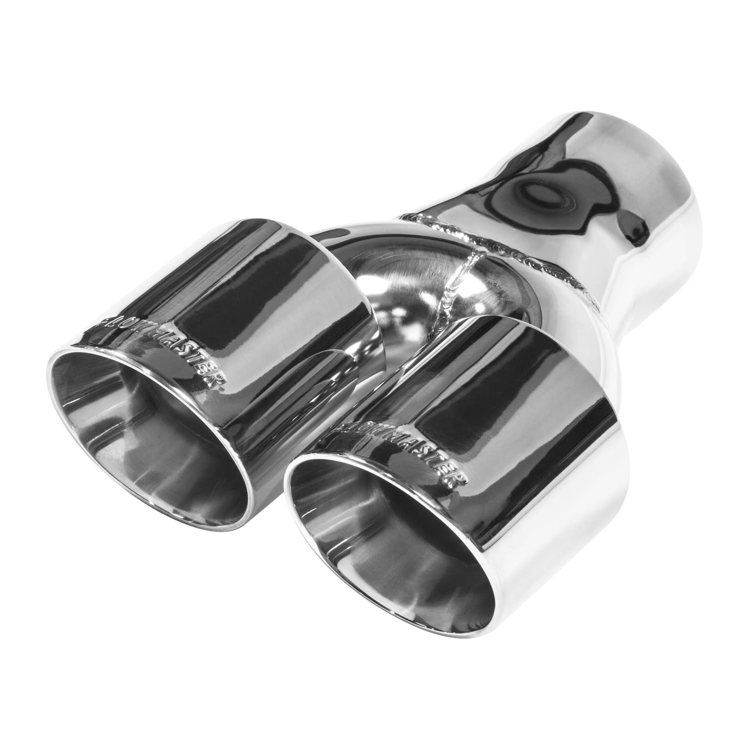 Flowmaster Exhaust Tip 15402 3 Inch Dual Outlet Angle Cut - Fits 3 Inch Tubing - Weld On