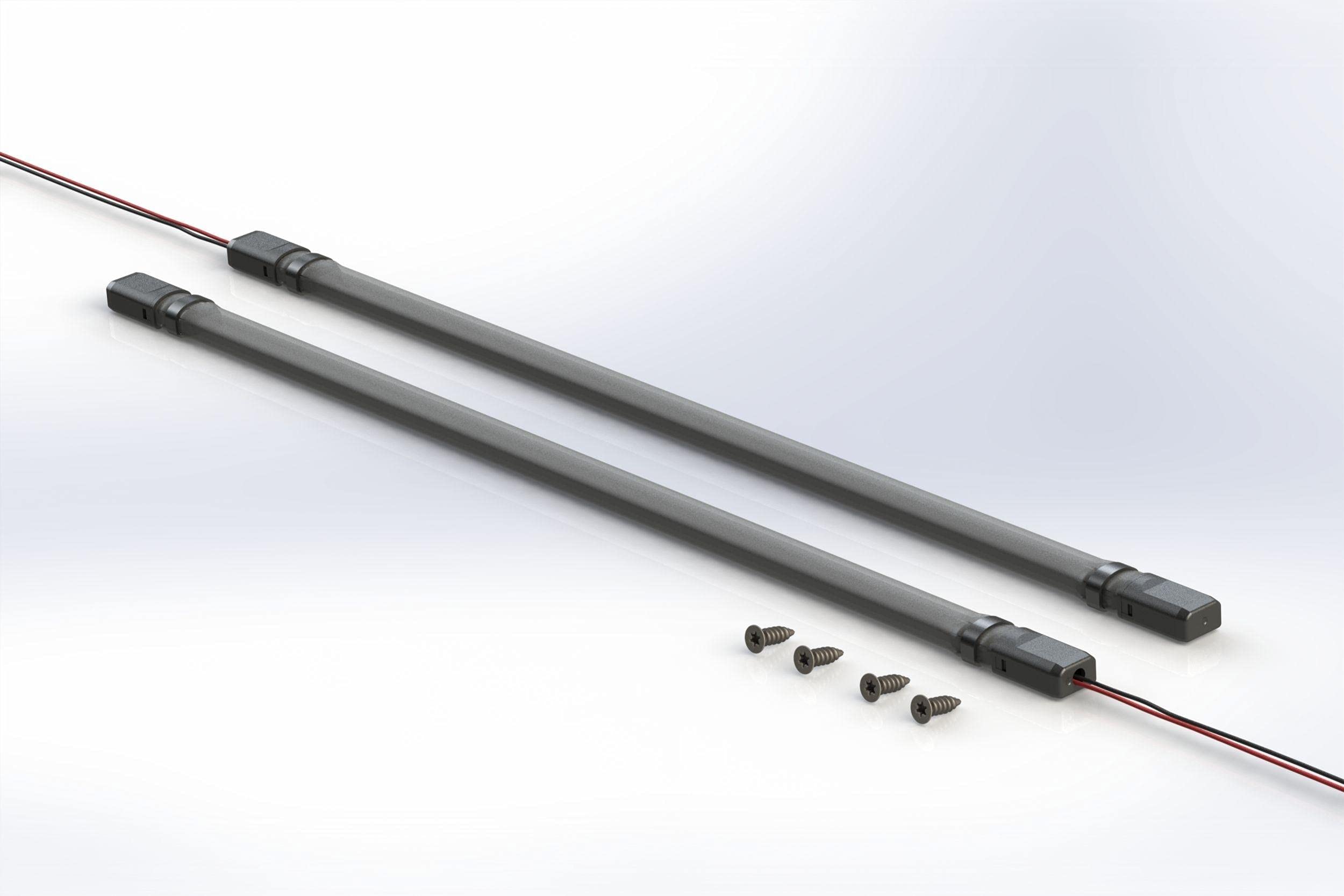Smoked Silicone Shells for External Mounting Profile Performance Superstrips, Fit on Profile Pivot LED Strips, Waterproof Cover, Includes Mounting Screws, (LED Strips Sold Separately) (1xLED1600)